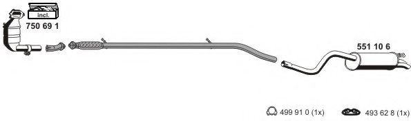 ERNST 120089 Exhaust System
